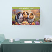 Verjaardagsfeestbanner voor cavia's spandoek (Beurs)