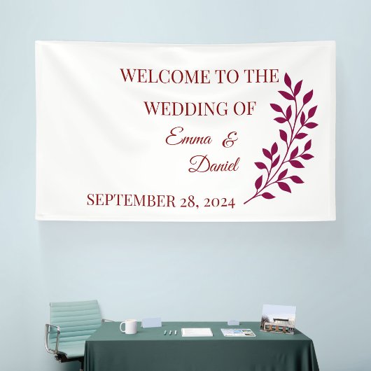 Verjaardagsfeestbanner | Wedding Welcome Sign Spandoek