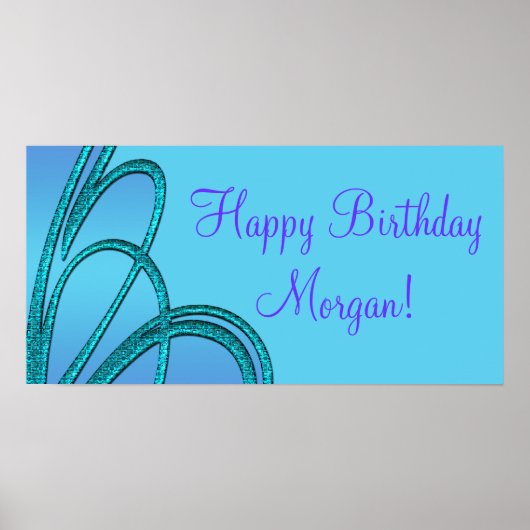 Verjaardagsfeestbanners Posters (Voorkant)
