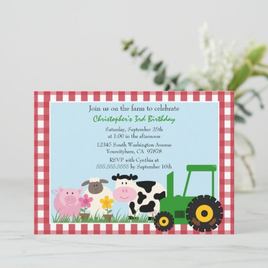 verjaardagsfeestdag voor vee kaart (Staand voorkant)