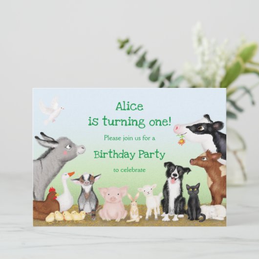 verjaardagsfeestdag voor vee kaart (Staand voorkant)