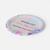 Verjaardagsfeestdecor voor meisjes papieren bordje (Gekanteld)