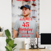 Verjaardagsfeestfoto welkomstbord poster (Thuiskantoor)