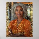 Verjaardagsfeestfoto welkomstbord poster (Voorkant)