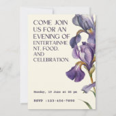 verjaardagsfeestfunctie kaart (Achterkant)