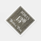 Verjaardagsfeestje 13 — Fantasie schrift, namaak h Servet (Hoek)