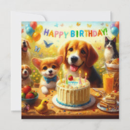 Verjaardagsfeestje 1 notitiekaartje