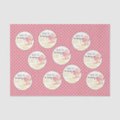 Verjaardagsfeestje 1e verjaardag prinses katten be tissuepapier (Voorkant)