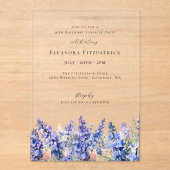 VERJAARDAGSFEESTJE 30e Verjaardag Geboortemaand Ju Acryl Uitnodigingen (Voorkant)