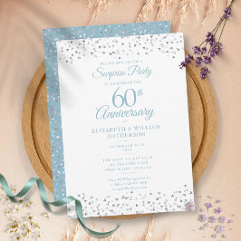 Verjaardagsfeestje 60e verjaardag Love Hearts Kaart