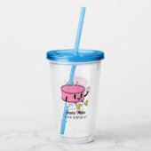 VERJAARDAGSFEestje Acryl Drinkbeker (Achterkant)