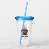 VERJAARDAGSFEestje Acryl Drinkbeker (Achterkant)