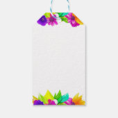 Verjaardagsfeestje Afrikaans-Amerikaans meisje gep Cadeaulabel (Achterkant)