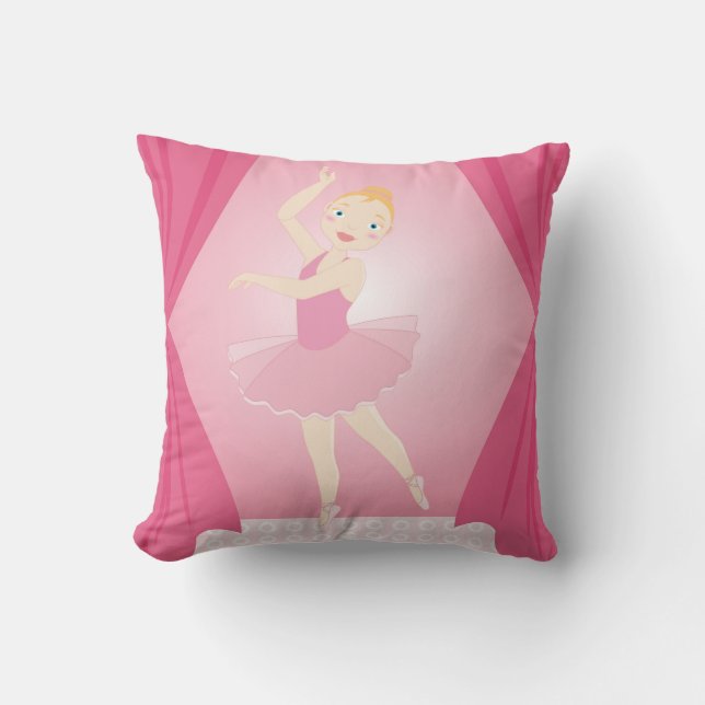 verjaardagsfeestje Ballerina Kussen (Voorkant)