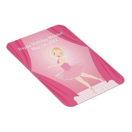verjaardagsfeestje Ballerina Magneet (Rechterzijde)