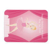 verjaardagsfeestje Ballerina Magneet (Horizontaal)