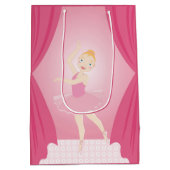 verjaardagsfeestje Ballerina Medium Cadeauzakje (Achterkant)