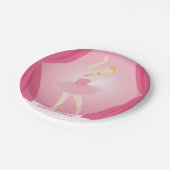 verjaardagsfeestje Ballerina Papieren Bordje (Gekanteld)