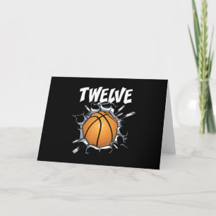 Verjaardagsfeestje basketbal voor 12-jarige jongen kaart