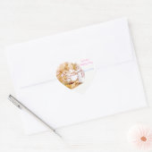 Verjaardagsfeestje Beatrix Potter, op maat Hart Sticker (Envelop)