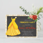 verjaardagsfeestje Beauty princess Kaart (Staand voorkant)