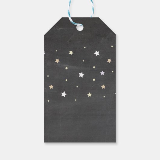 Verjaardagsfeestje Bedankt Labels Twinkle Twinkle Cadeaulabel (Achterkant)