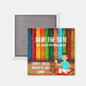 Verjaardagsfeestje Bewaar de datum Magneet (Voorkant / Achterkant)