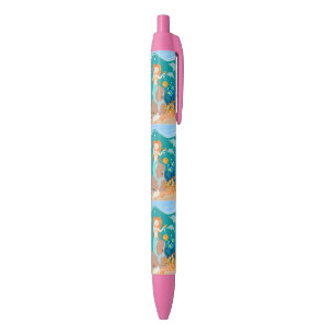 verjaardagsfeestje bij Zeemeermin en dolfijnen Zwarte Inkt Pen