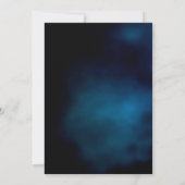 Verjaardagsfeestje blauwe hemel roze bloemen kaart (Achterkant)