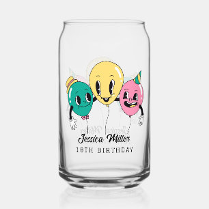 VERJAARDAGSFEestje Blikvorm Glas