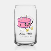 VERJAARDAGSFEestje Blikvorm Glas (Achterkant)