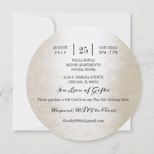 Verjaardagsfeestje Bloemen Elegant Ivoor Rood Groe Kaart (Achterkant)