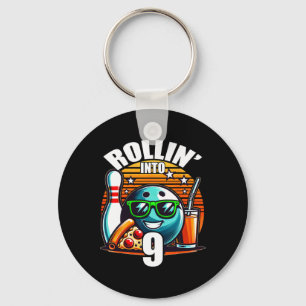Verjaardagsfeestje bowlen 9 9de verjaardag sleutelhanger