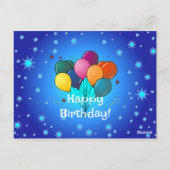 Verjaardagsfeestje Briefkaart (Achterkant)