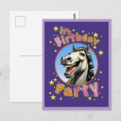 Verjaardagsfeestje Briefkaart (Voorkant / Achterkant)