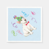 Verjaardagsfeestje Bull Terrier Servet (Voorkant)