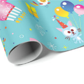 Verjaardagsfeestje cadeaupapier (Rol Hoek)