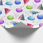 Verjaardagsfeestje cadeaupapier (Hoek)