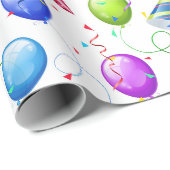 Verjaardagsfeestje cadeaupapier (Rol Hoek)