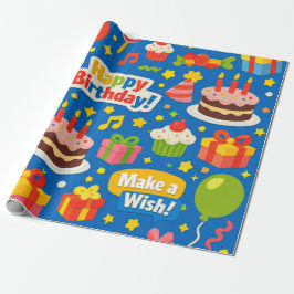 Verjaardagsfeestje cadeaupapier