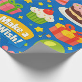 Verjaardagsfeestje cadeaupapier (Hoek)