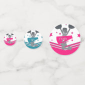 Verjaardagsfeestje Cheer Cheerleading Meisjes Confetti (Achterkanten)