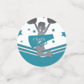 Verjaardagsfeestje Cheer Cheerleading Meisjes Confetti (Kleine voorkant)