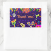 Verjaardagsfeestje Cinco De Mayo Feest Rechthoekige Sticker (Tas)