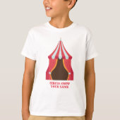 Verjaardagsfeestje Circus Thema KINDER T-SHIRT MET (Voorkant)