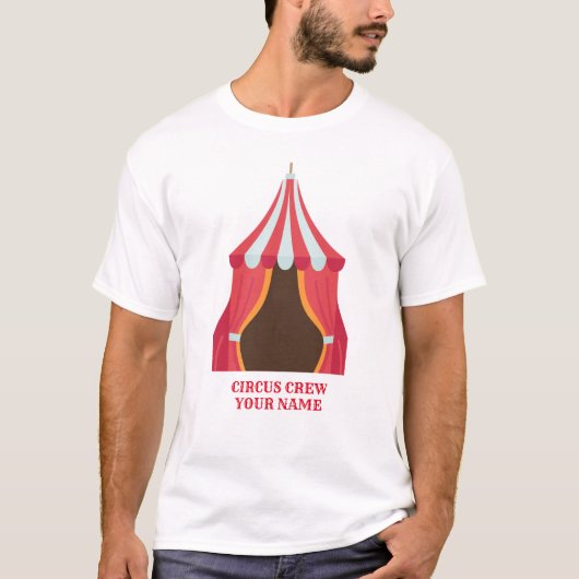 Verjaardagsfeestje Circus THEMA VOLWASSEN TSHIRT M (Voorkant)