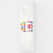 Verjaardagsfeestje Confetti 2.5x8 Vinyl Banner (Verticaal)