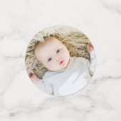 Verjaardagsfeestje Custom Face Foto Confetti (Kleine voorkant)