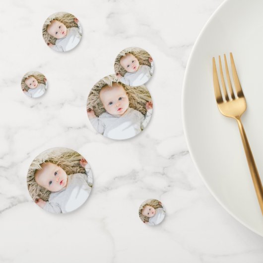 Verjaardagsfeestje Custom Face Foto Confetti (Groep)