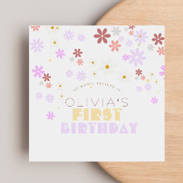 Verjaardagsfeestje Dainty Bloem 1e Verjaardag Servet